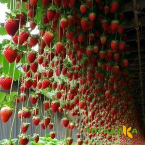 Клубника ампельная Анастасия купить по цене от 370р. в интернет-магазине «Посадика» с доставкой почтой в в Каргате и по всей России – [изображение №1].